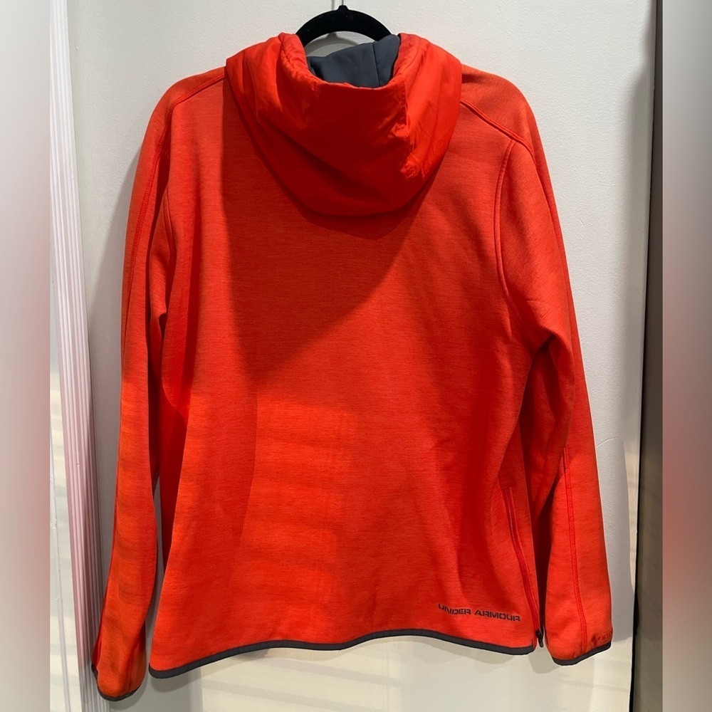 Under Armour Kids Bright Red Puffer Jacket - Picture 3 of 10